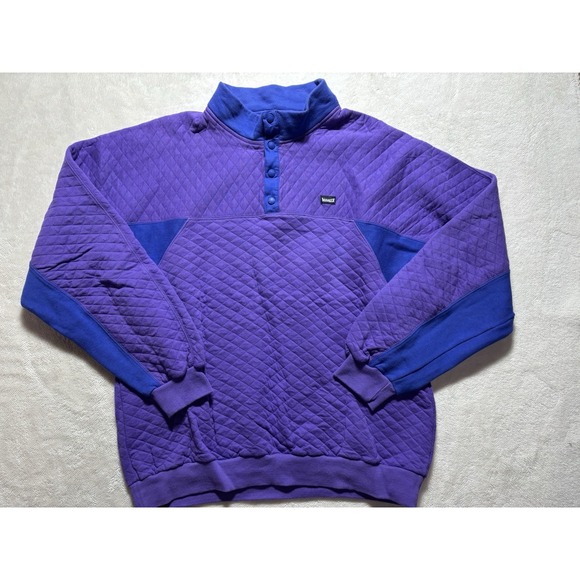 Marker Other - Vintage Marker Purple Quarter Button Long Sleeve Shirt Size Large